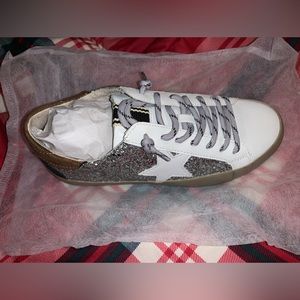 Shu Shop Silver Glitter Sneakers (NEW)